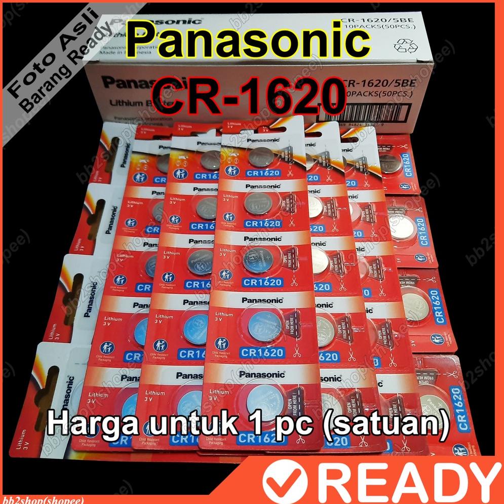 "AMS.18Oc22w" baterai panasonic cr1620 cr 1620 3v lithium battery ori batre kancing original asli