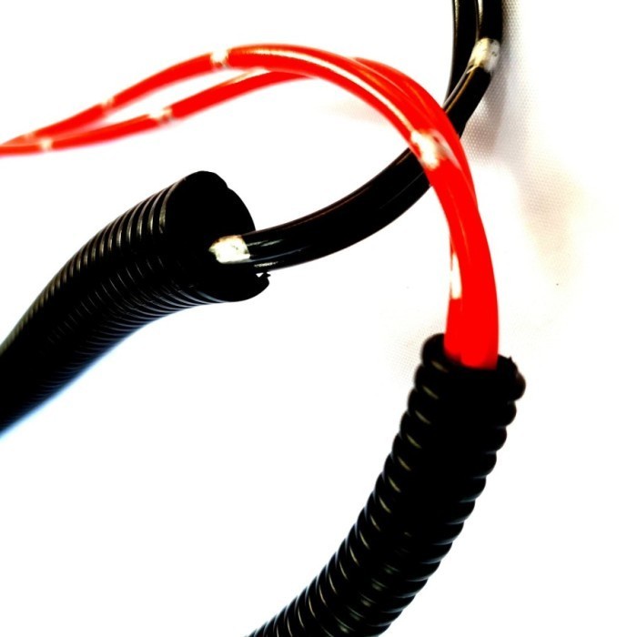 Selang Spiral Flexible Belah 5mm 7mm 10mm 13mm 15mm 19mm 22mm 25mm Bungkus Kabel Mobil Motor Universal (Meteran)