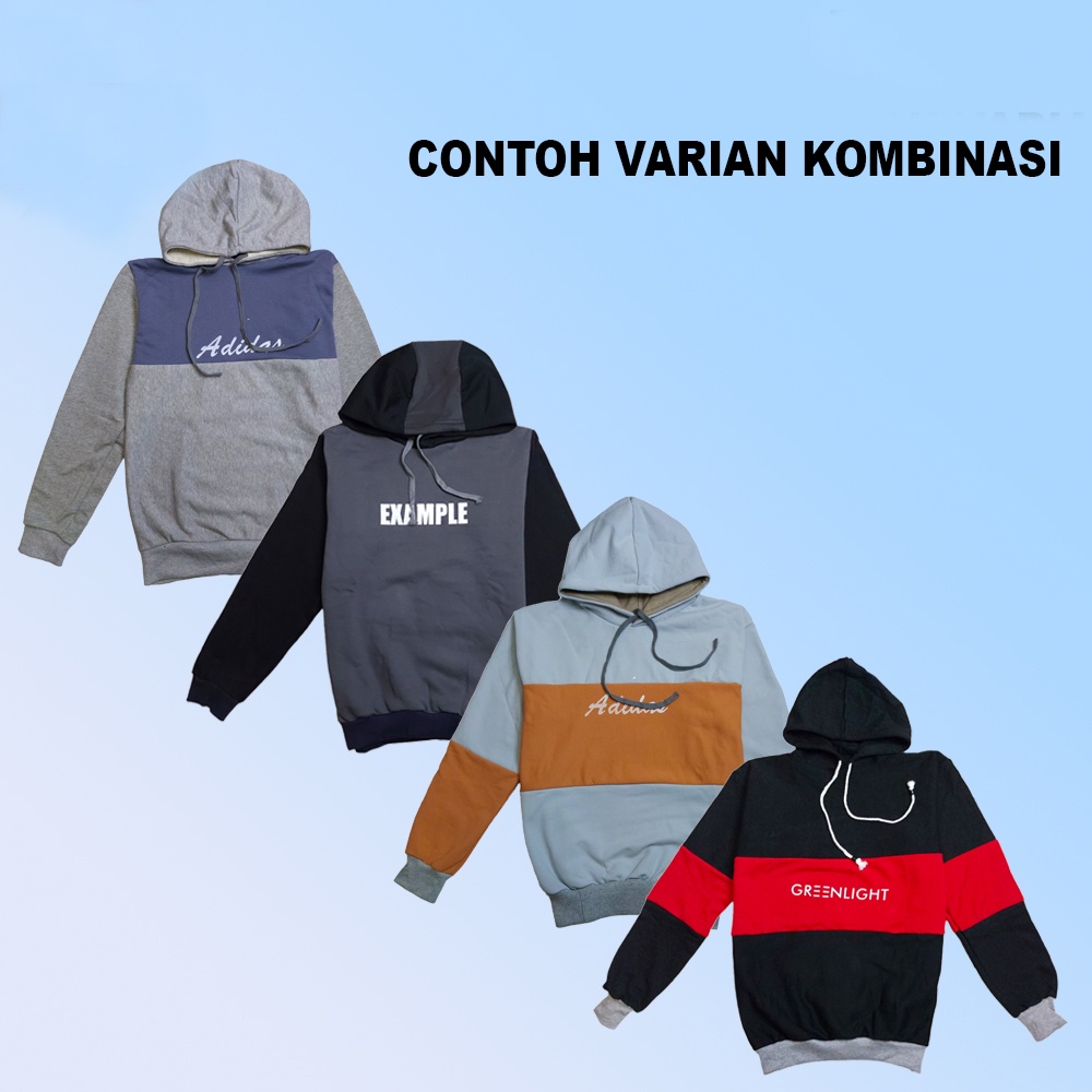 Jaket Hoodie Sweater Pria Dewasa terbaru bahan tebal Keren