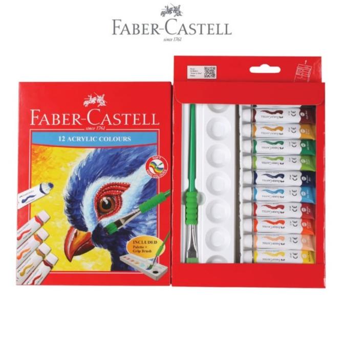 

[COD] Faber Castell 12 Acrylic Colours / Cat Akrilik PROMO Kode 1451