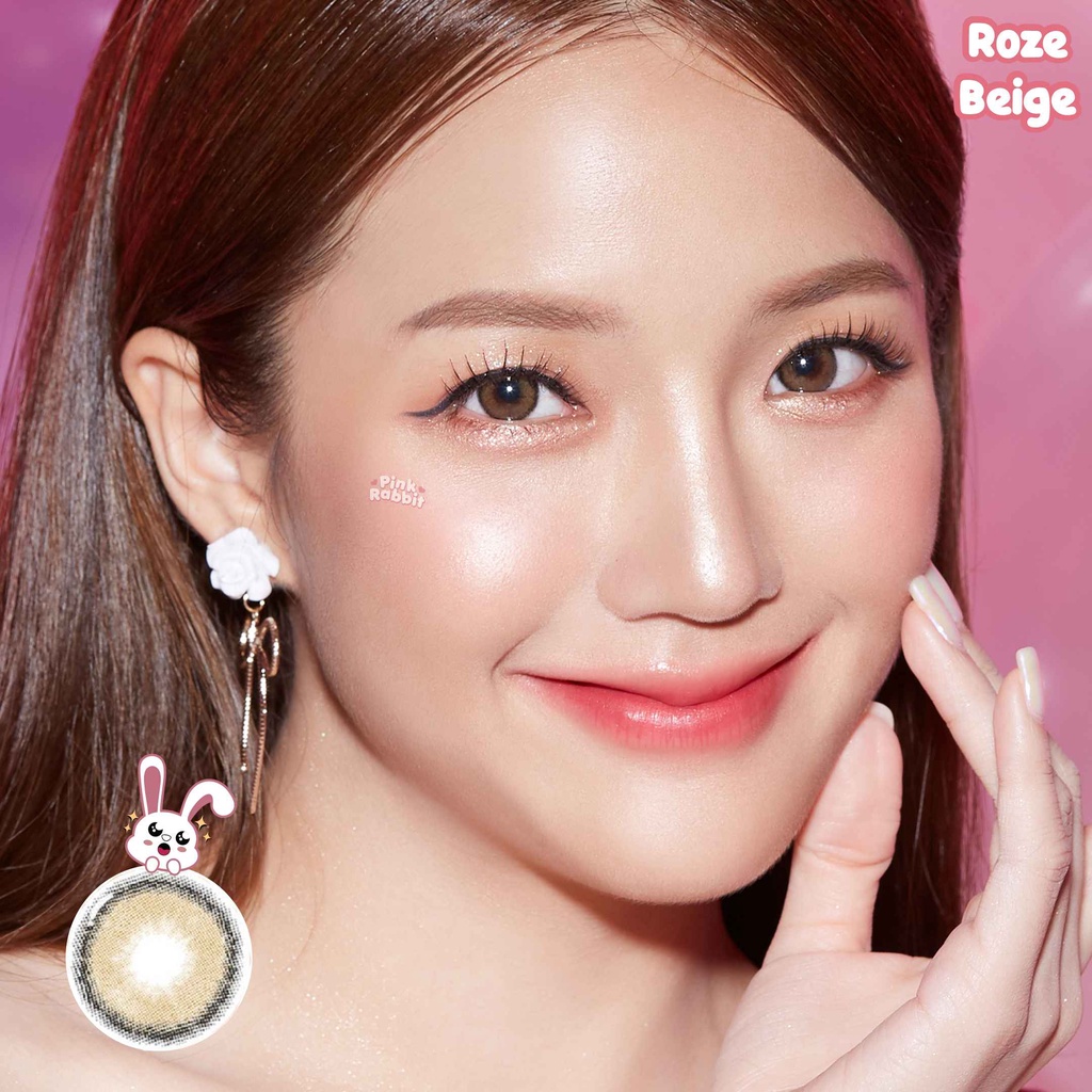 PINKRABBIT Softlens Roze Beige (Normal, Minus 0.5 s/d 10.00)