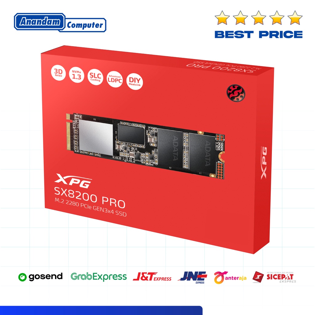 ADATA XPG GAMMIX S50 LITE 512GB PCIe 4.0 SSD Gen4x4 M.2 2280