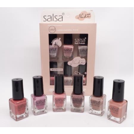 [PER BOX] ^ KYRA ^ Salsa Nude Series dan Glamour Kutek Cat Kuku Nail Polish (1 Set -&gt; Isi 6 pcs)