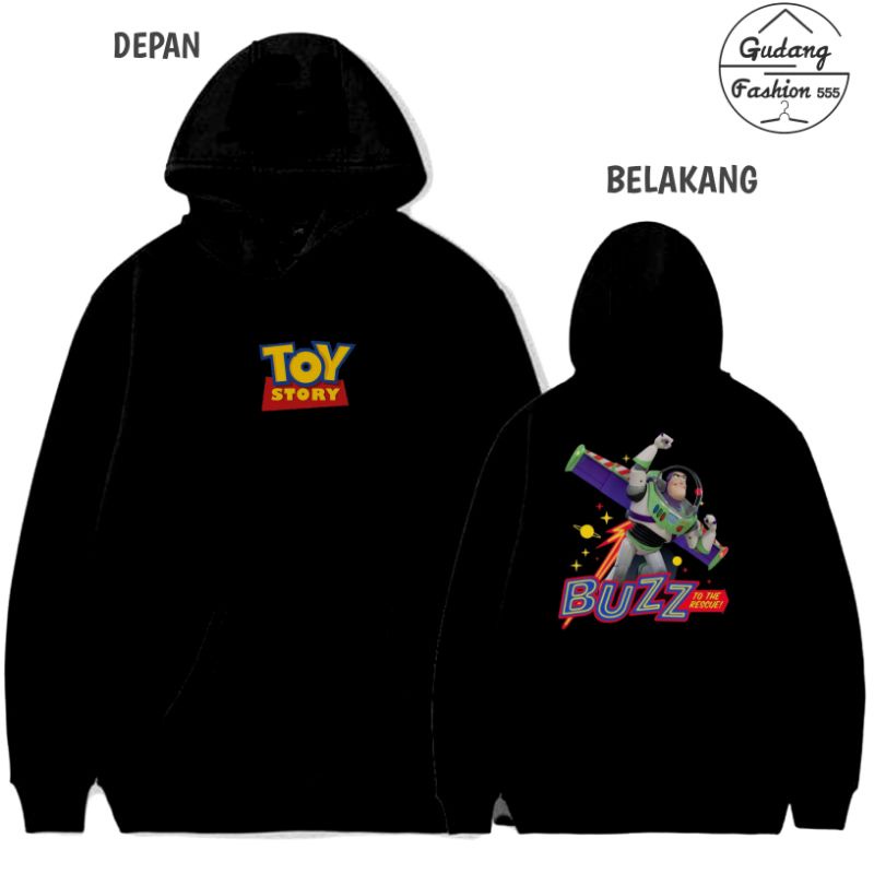[GRATIS ONGKIR] HOODIE TOY STORY HITAM / HOODIE JUMPER PRIA DAN WANITA / HOODIE SWEATER KARTUN