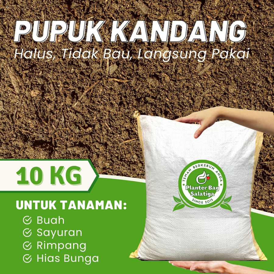 Kohe Kambing Halus 10 Kg Murni Tidak Bau Siap Pakai Kotoran Pupuk Kandang Organik