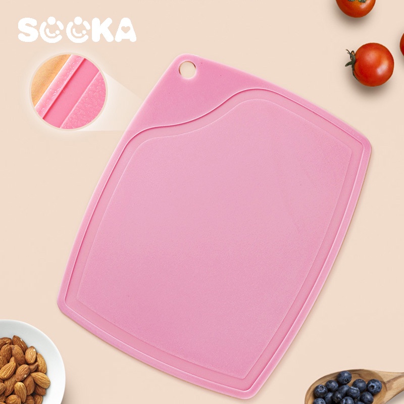 SOOKA Pisau Dapur Keramik Set 3in1(Pisau,Peeler) + Talenan Bahan PP Mudah Dibersihkan SK-ECA1098