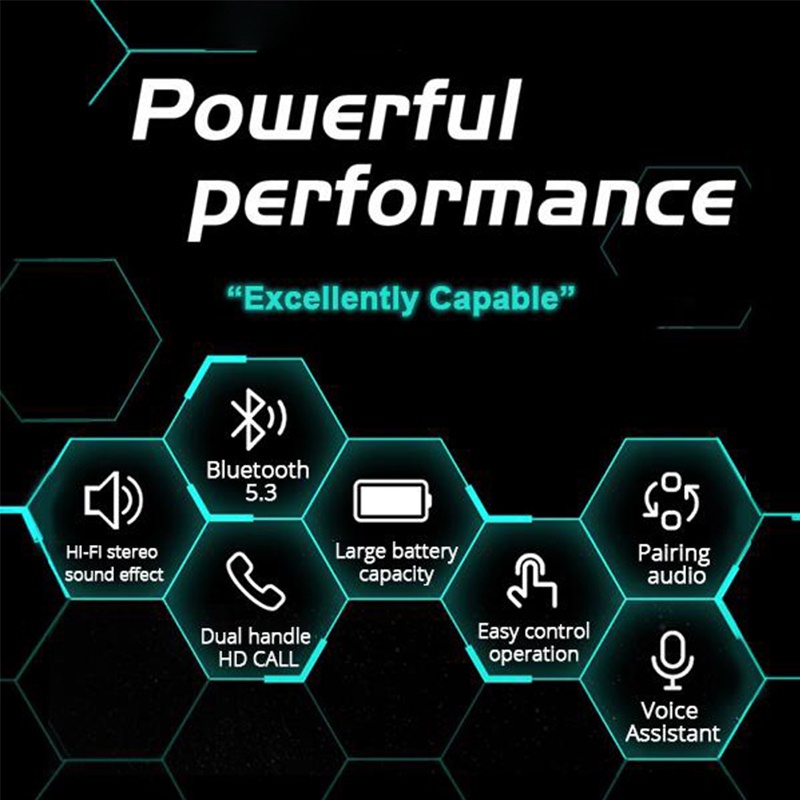 E50 Baru Smart Bigital Bisplay Bluetooth Headset Gaming Earbud Peredam Bising In-ear Headset Bluetooth Nirkabel