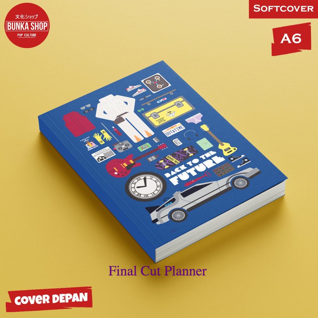 

Pocket Note Anime Back To the Future 5 Softcover A6 Buku Tulis Catatan Notes Agenda Planner Jurnal .