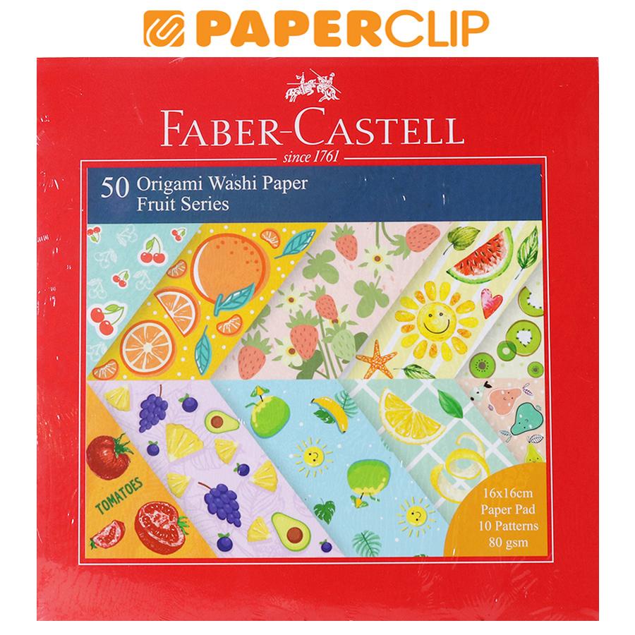 

KERTAS LIPAT FABER CASTELL WASHI PAPER FRUIT SERIES 171517 16X16 50S