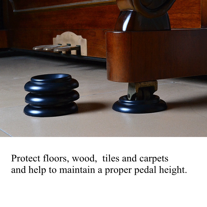 3pcs / set Pad Pelindung Lantai Bahan Busa Anti slip Untuk Grand Piano