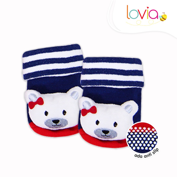 Kaos Kaki Anak Bayi Anti Slip Karakter Boneka 3d