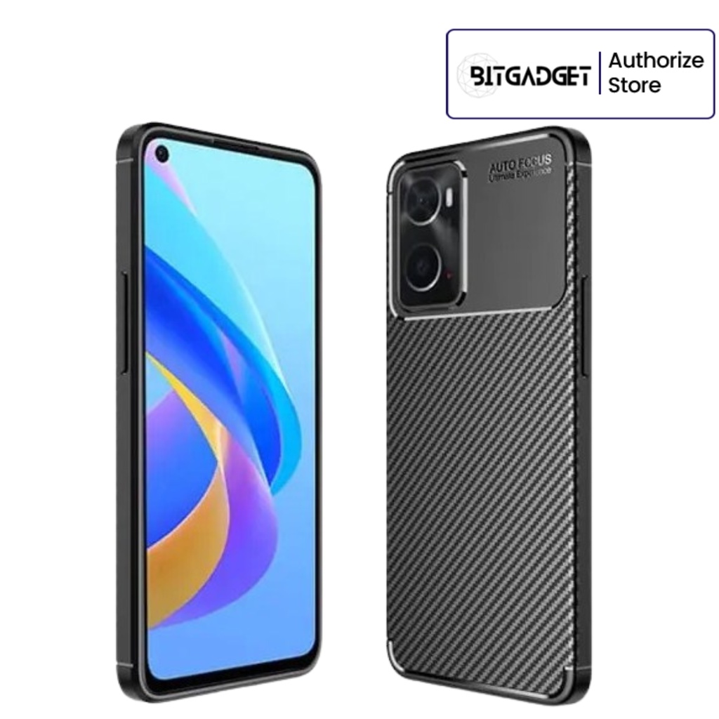 Casing Oppo A76 A96 Carbon Fiber Softcase Anti Panas