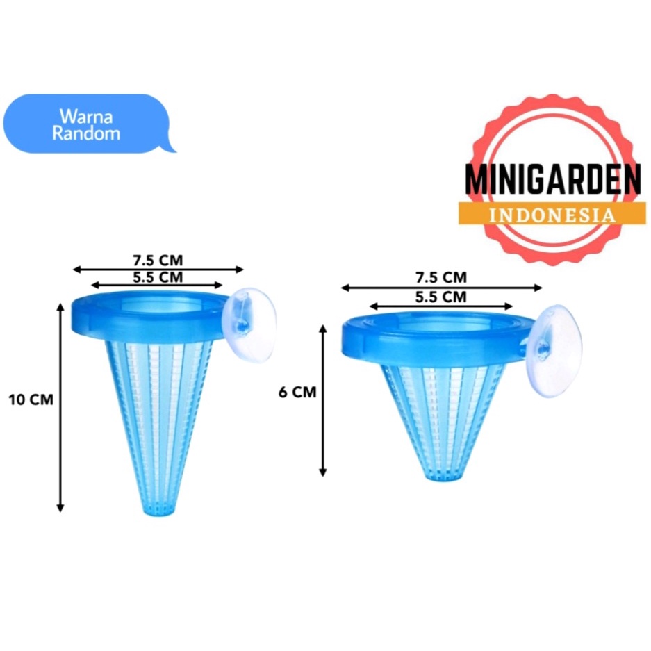 CORONG CACING SUTERA WADAH TEMPAT PAKAN CACING SUTRA MODEL TEMPEL