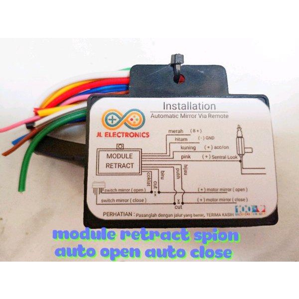 Modul Auto Retract Spion Mobil Pembuka Spion Otomatis Universal