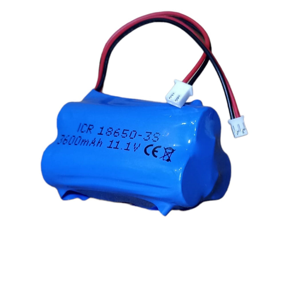 Baterai RC/ Mainan Anak / Batrai Speaker &amp; Elektronik Lainnya 3X 18650 4800mAh 12V Protektor BMS 3S 10A Double Soket JST PH2.0 &amp; XH 2 PIN