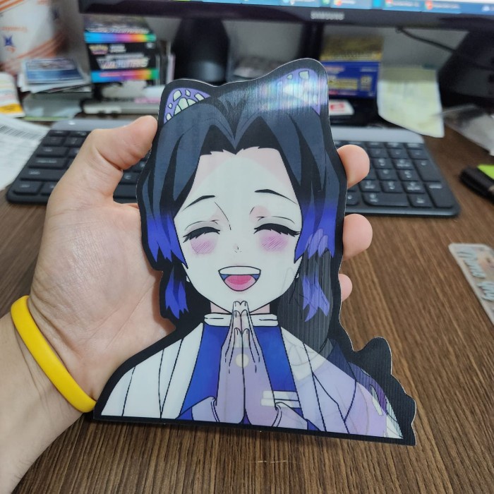 

STIKER 3D MOTION LENTICULAR ANIME - D0048 - Demon Slayer - Shinobu