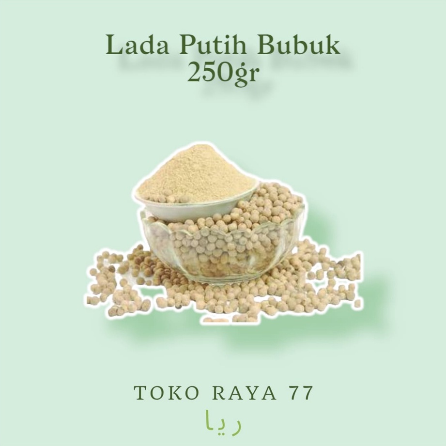 

Bubuk Merica Lada Putih Murni Kemasan 250 Gram