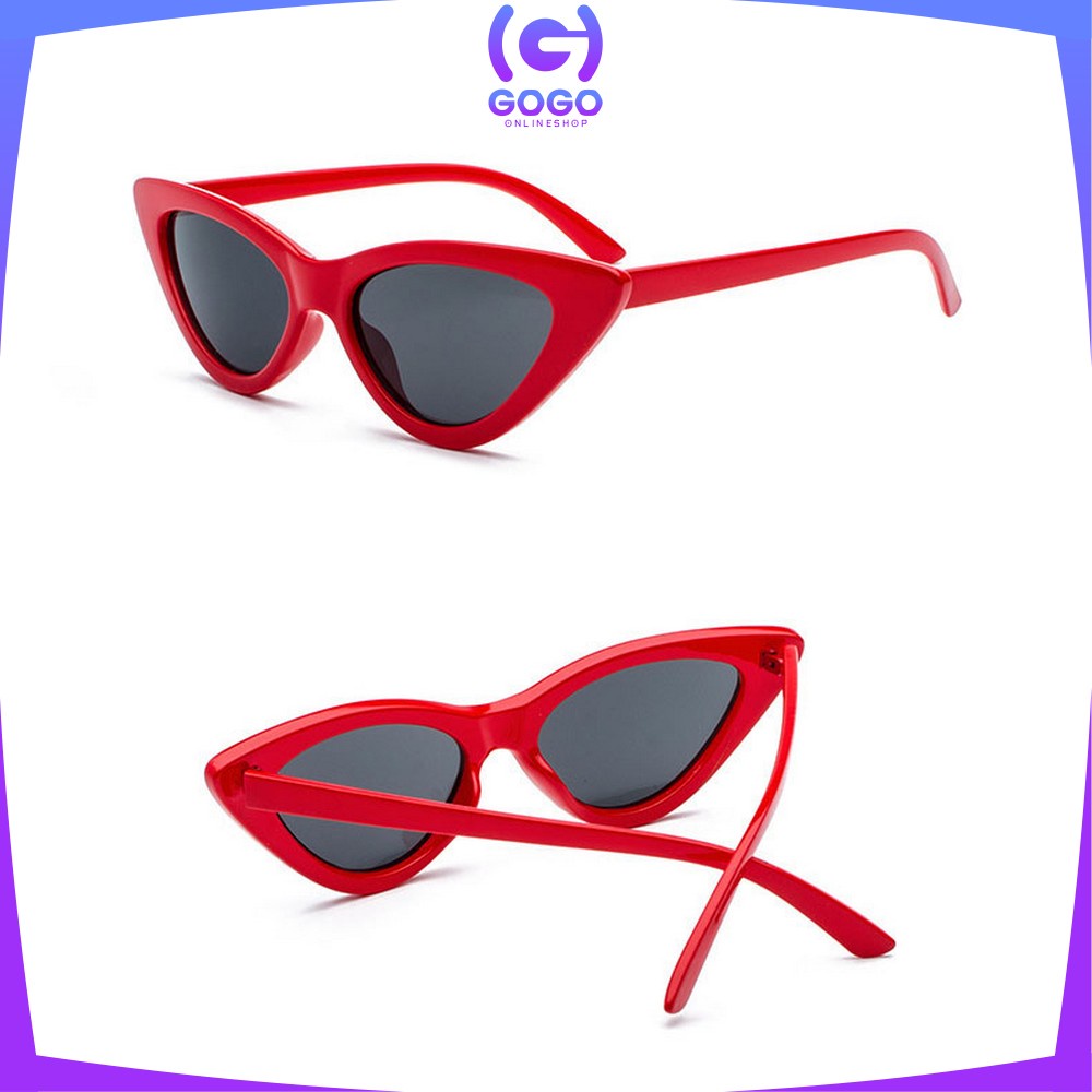 GOGO-C666 C668 Kacamata Cat Eye Fashion Korean Style Pria Wanita Retro / Kaca Mata Hitam Segitiga Unisex Sunglasses Vintage Fashionable