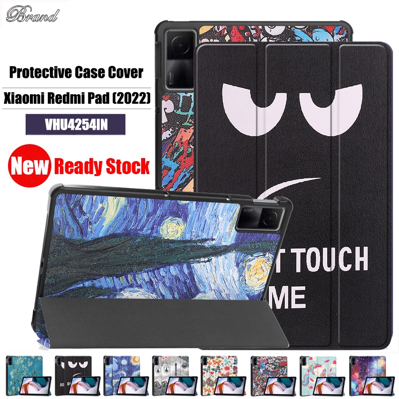 Casing Flip Lipat Pu Motif Print Untuk Xiaomi Redmi Pad (2022) 10.61 &quot;VHU4254IN 5G