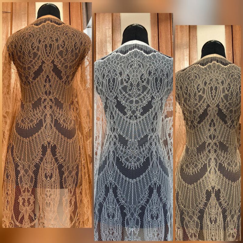 [COD] Chantilly / santili santily.semi prancis, bakal kebaya brokat/brukat katun 508