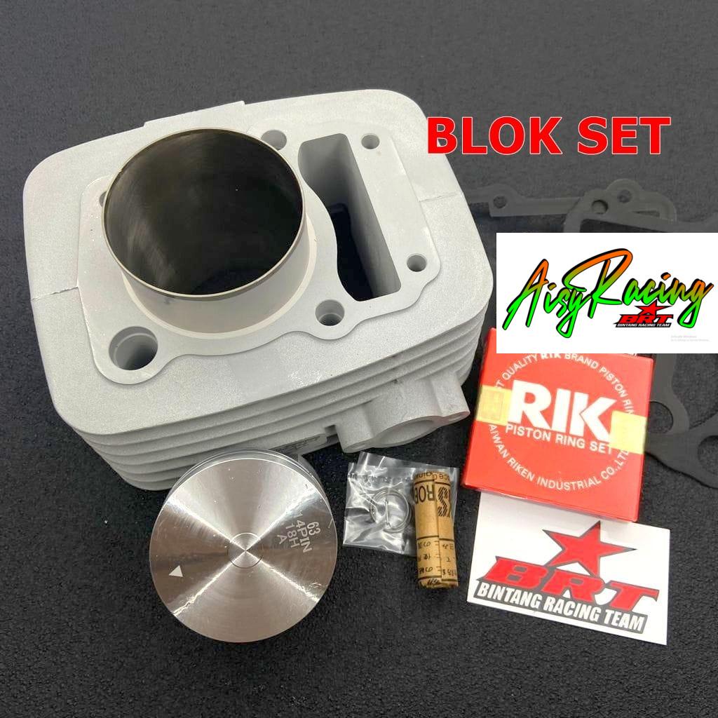 Paket Bore up Blok Ceramic 63 BRT KLX 150 DTRACKER 150 KLX 140 Keramik 63 mm