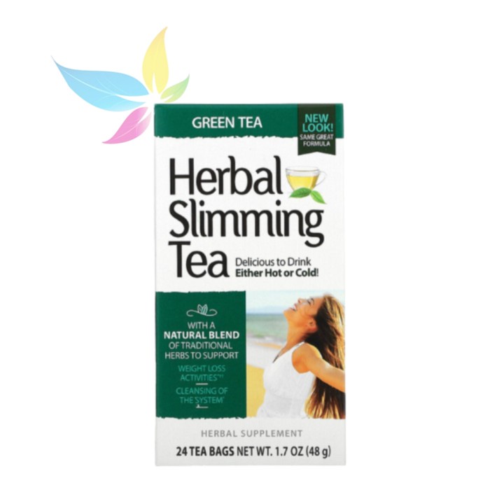 

ORIGINAL MURAH Teh Pelangsing 21st Century Herbal Slimming Tea 24 Tea Bags - Green Tea
