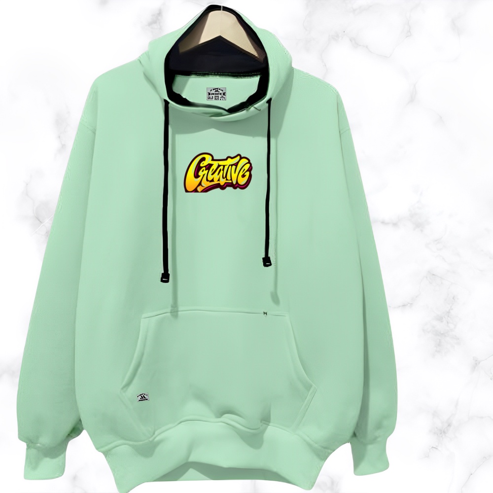 Sweater Hoodie Premium Pria Distro Sablon Creativ Warna Hijau Mind Original Tebal Size M L XL XXL Hodie Laki Hight Quality Local Brand