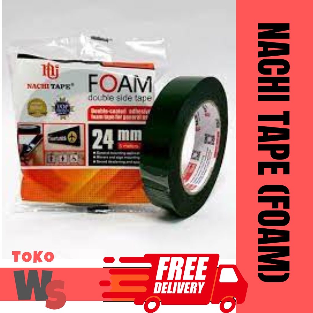

Isolasi Double Tape Foam 24 mm Nachi #stationary