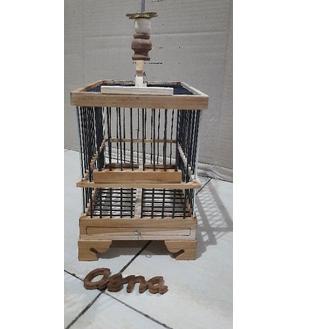 Harga Bersahabat.. Sangkar Burung Pleci Kayu Koper Mini Murah