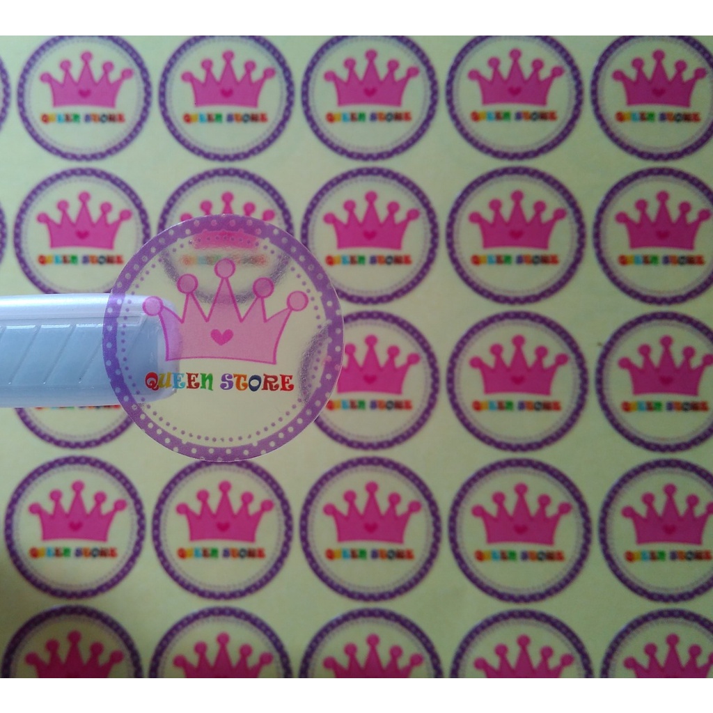 

Print and cut stiker Transparan A3