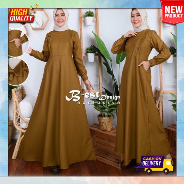Dress Pesta Kawinan Ghms Wsnita Import Buju Gamis Remaja Syarii Ghmes Cewe Premium Bj Muslimah Simpl