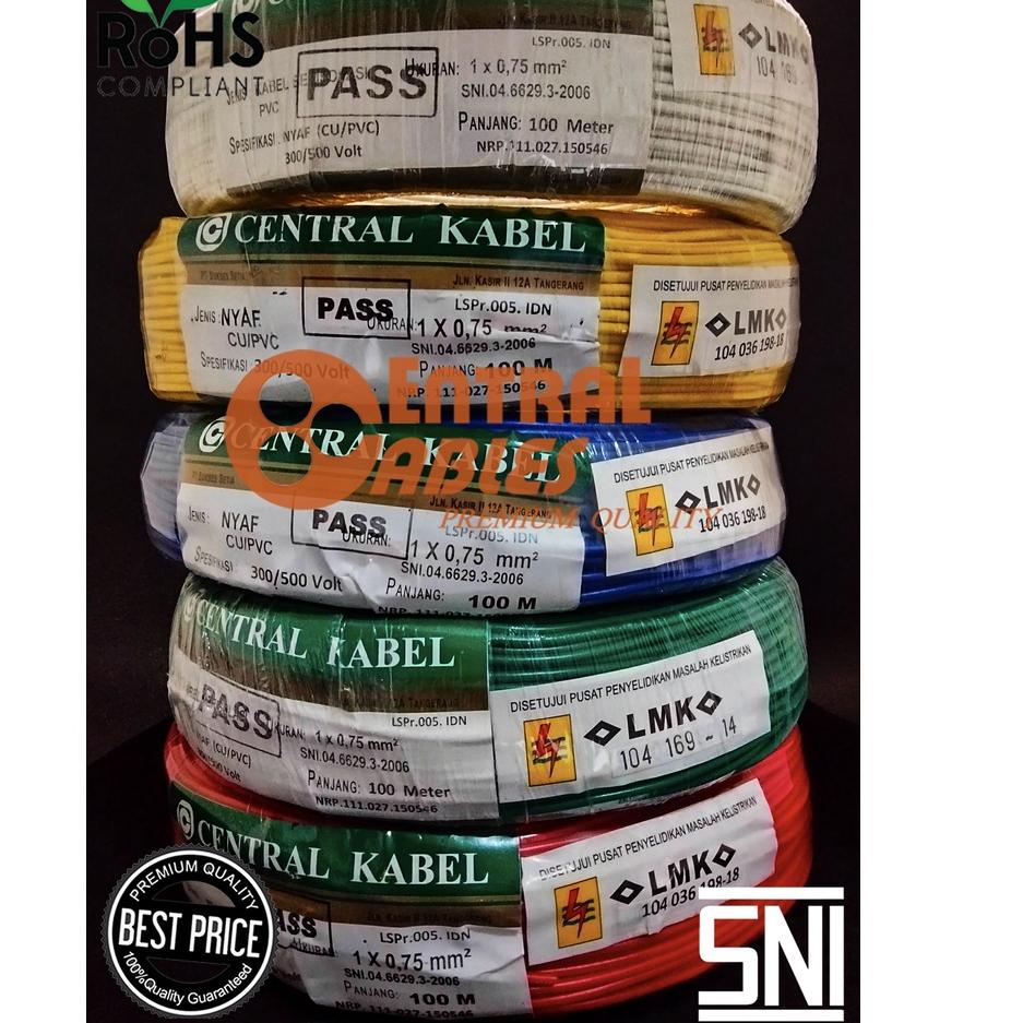Original SNI CENTRAL KABEL NYAF 0.75 AF 0.75 AF 0,75 NYAF 1X0.75 NYAF 1X0,75 50M murah