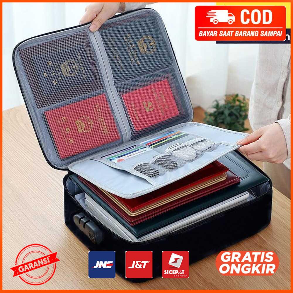 Tas Travel Organizer Double Layer Password Lock KA50