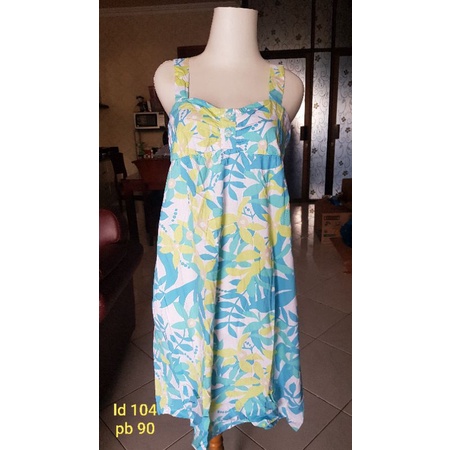 Preloved dress baju katun wanita biru muda N€v@da