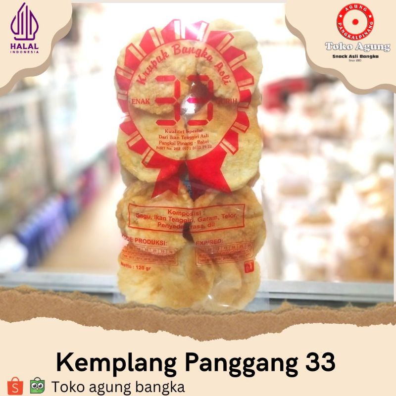 

Snack Kemplang panggang Tenggiri asli Bangka cap 33