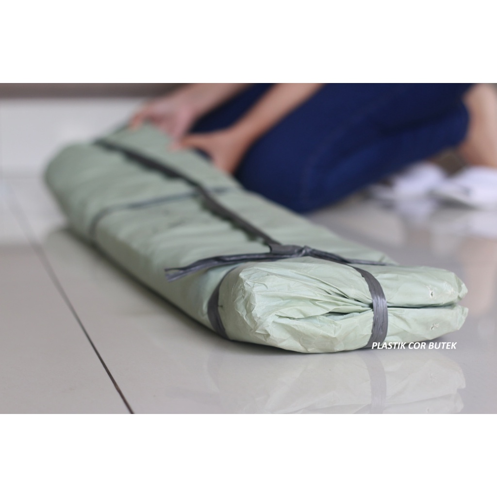PLASTIK COR HIJAU BUTEK ( 100 gram ) / PLASTIK COR TERMURAH / PLASTIK COR PENUTUP BARANG / 100 GRAM 