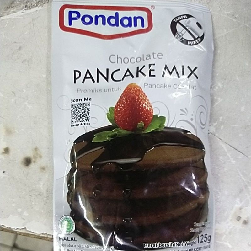 pondan pancake mix coklat 125 gr