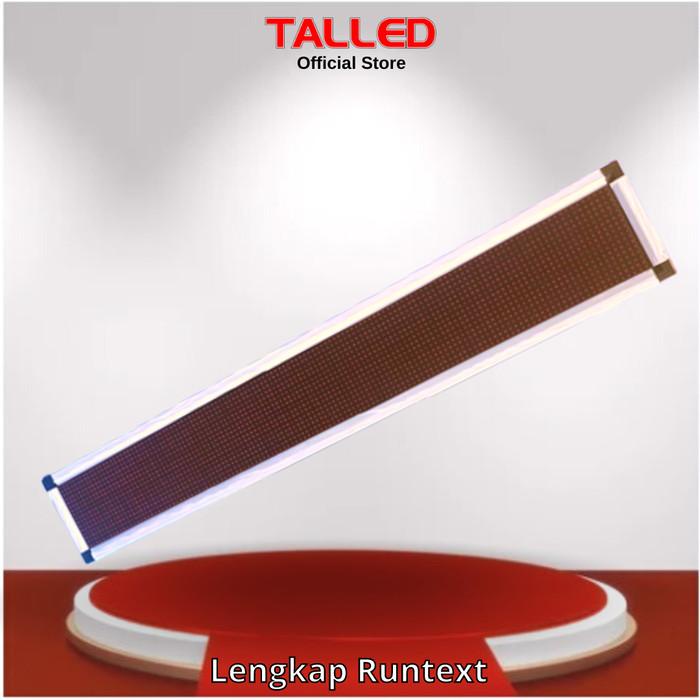 PAKET LENGKAP LED RUNNING TEXT MERAH BERJALAN TALLED CAILIANG OUTDOOR
