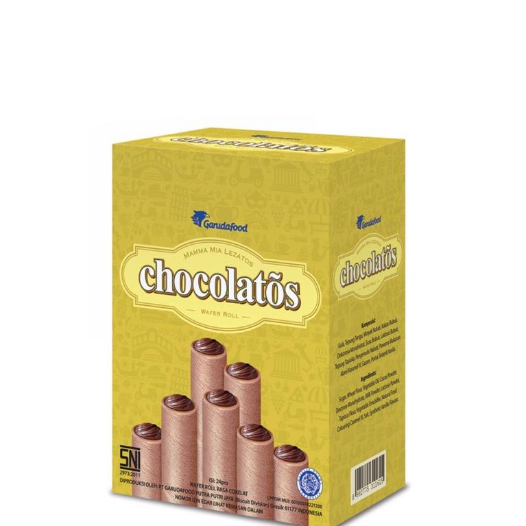 

㊔ Chocolatos Wafer Coklat Box 24 x 8.5 gr GREAT SALES 3286 ◘