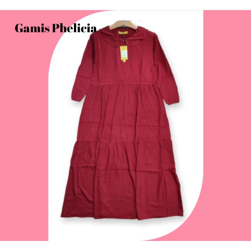 Gamis Wanita Phelicia Gamis Wanita Dress wanita Gamis Phelicia Gamis Busui Dress Busui