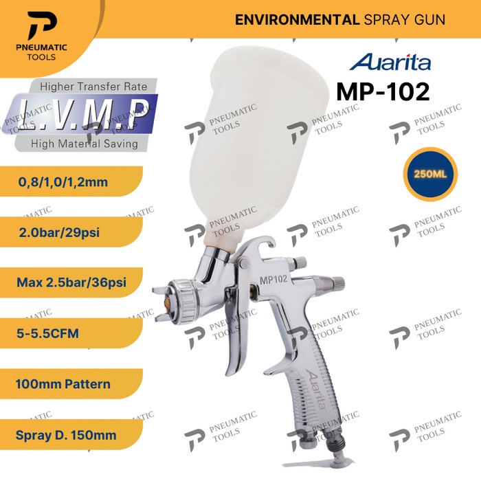 Spray Spray Gun Auarita Mp102 Lvmp Original - Environmental Spray Gun Mp-102