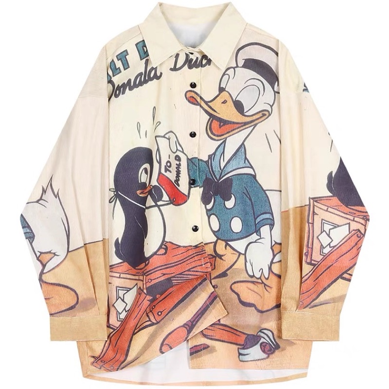 Donald Duck Shirt Print BKK / Kemeja Motif Donald Import