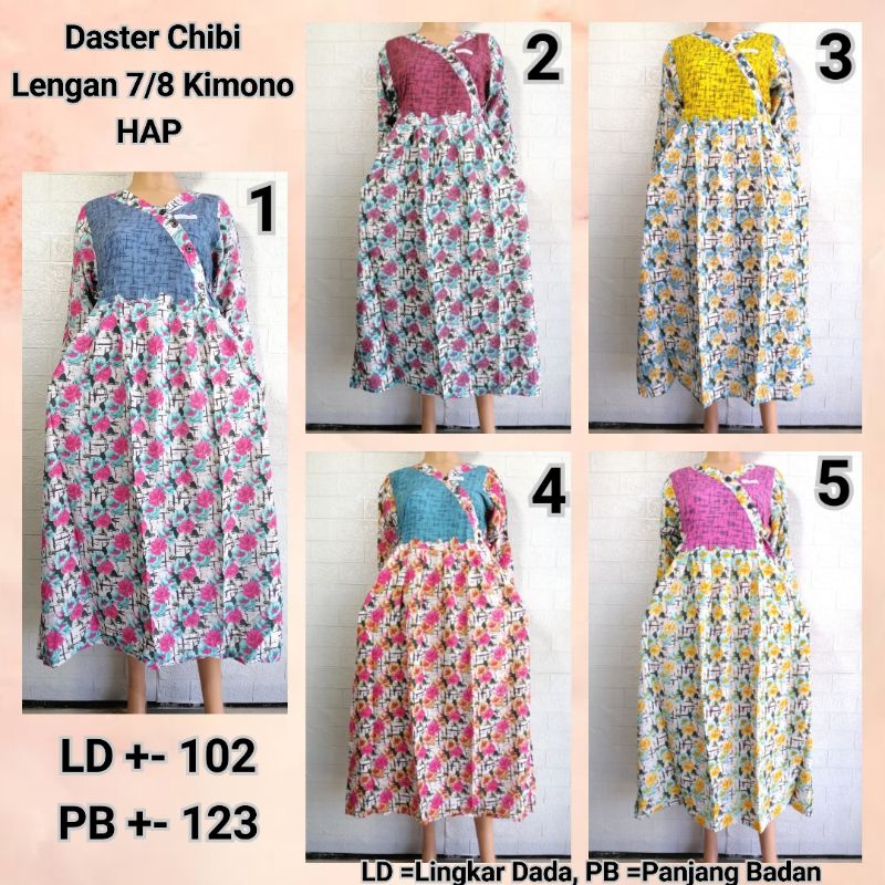 DASTER CHIBI LENGAN 7/8 KIMONO HAP LD 102 BUSUI FRIENDLY ADEM KEKINIAN GDEK