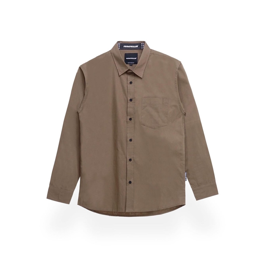 SHIRT LS / KEMEJA LENGAN PANJANG FRIDAY KILLER FOCCO KHAKI ORIGINAL