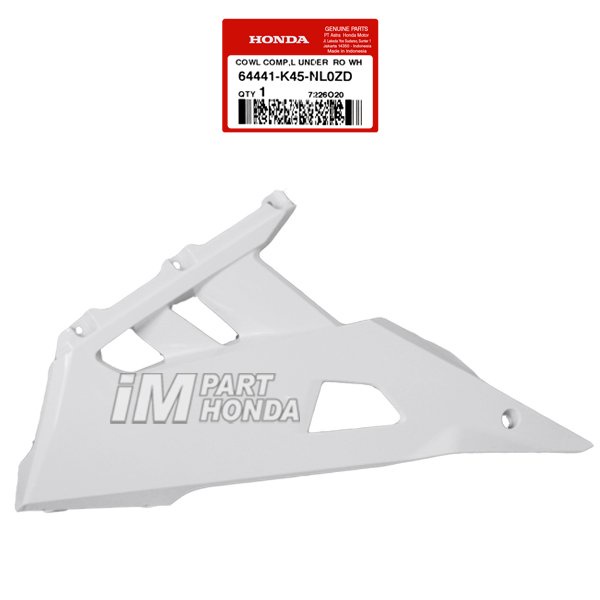 64441-K45-NL0ZD Cover Under Cowl Kiri Cowl L Under CBR 150 R LED K45R Putih RSW