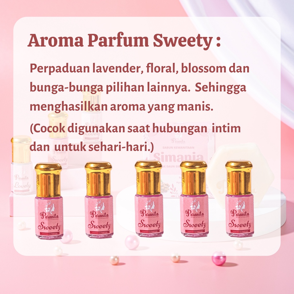 PARANITA Parfum Kewanitaan Miss V (SWEETY) Pengharum Perawat Vagina Intimate Parfume Wanita