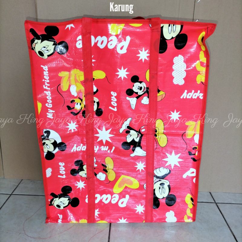 Tas Karung Jumbo Murah Laundry Bag Penyimpanan Multifungsi Totebag Bedcover Baju Mainan