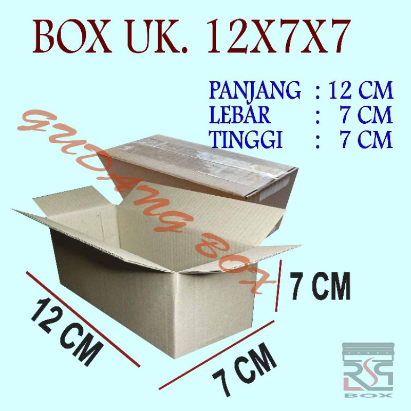 

Kardus packing uk 12x7x7 cm packaging Box online murah