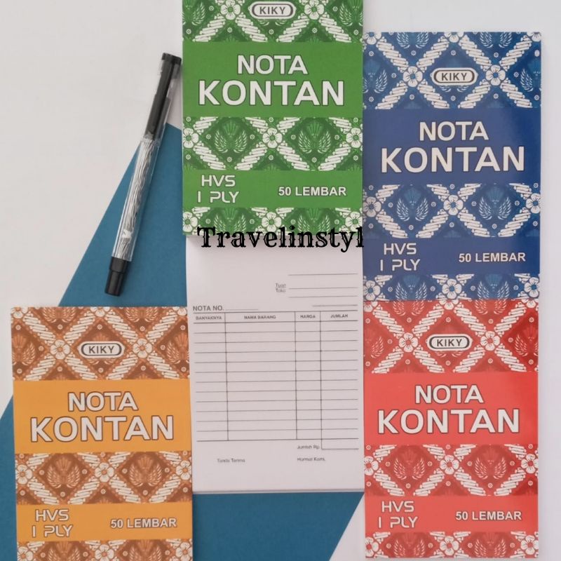 

1Pak KIKY Buku Nota Kontan KIKY Kecil 1 Ply / Nota Kontan Kecil 1 Rangkap KIKY (10pcs)/Rangkap 2/Rangkap 3