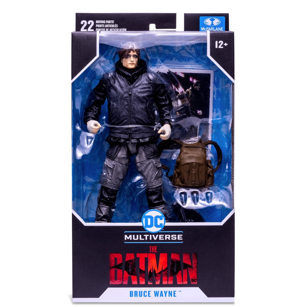 McFARLANE DC MULTIVERSE BRUCE WAYNE DRIFTER (UNMASKED) THE BATMAN MOVIE 2022 MISB